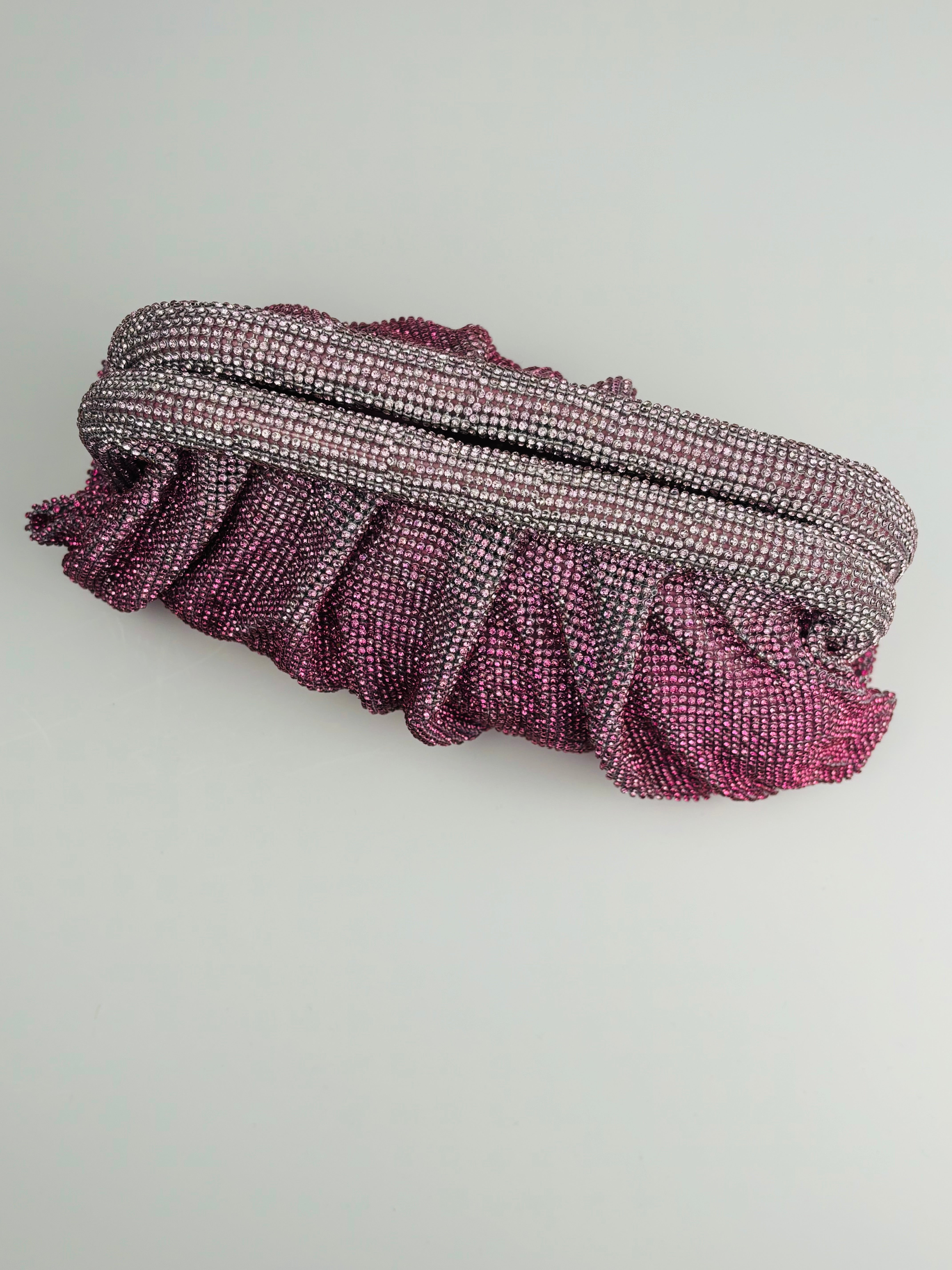 Maria Callas Ruched Clutch