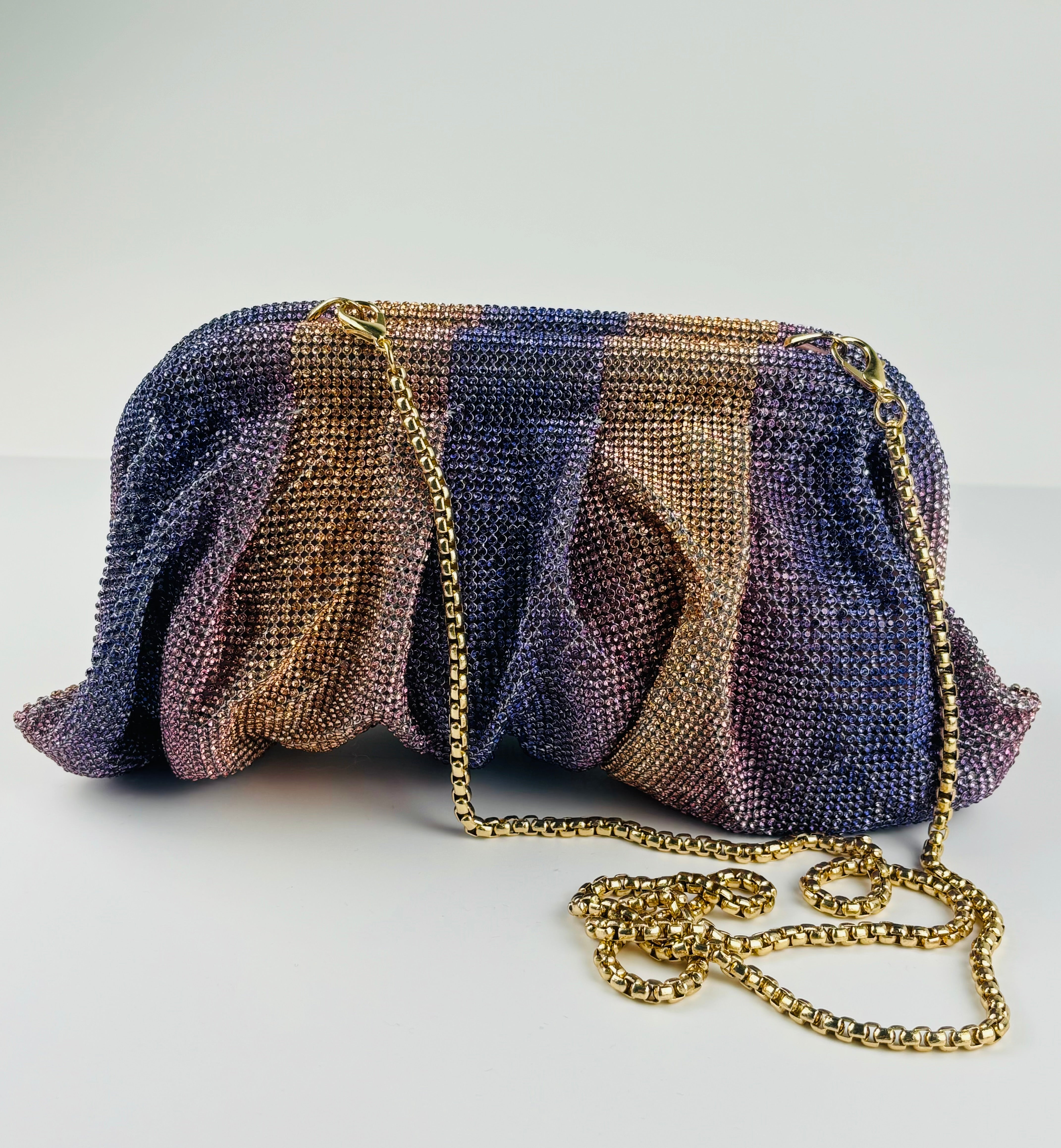 Maria Callas Ruched Clutch