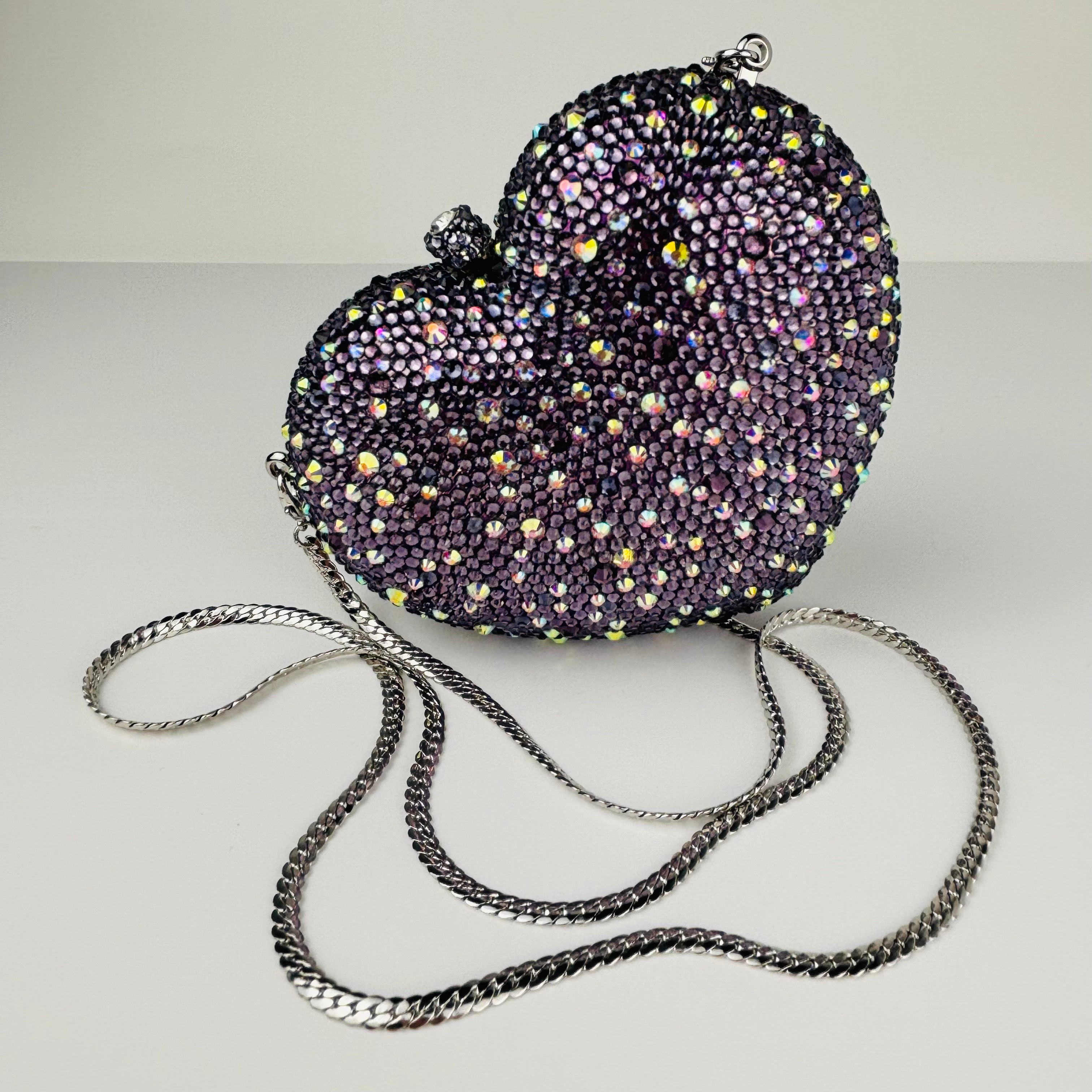 Fantasy Sparkly Heart Clutch